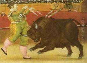 Banderillas 1987 by Fernando Botero