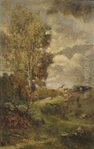 Peuplier Avec Deux Oiseaux - view 1
