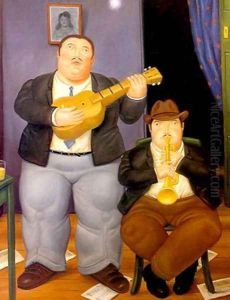 Los Musicos by Fernando Botero
