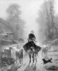 Going To Market by Constant Troyon