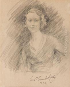 Portrait De Femme by Pavel Petrovic Trubezkoj