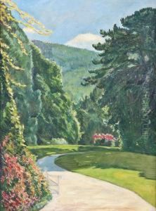 Sommerliche Parklandschaft by Wilhelm Heinrich Trutbner