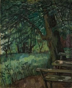 Buche Mit Bank by Wilhelm Heinrich Trutbner