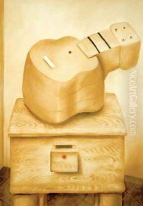 Guitar Guitarra by Fernando Botero