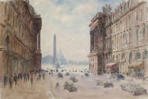 Paris, Place De La Concorde Vue De La Rue Royale by Fernand Fortune Truffaut