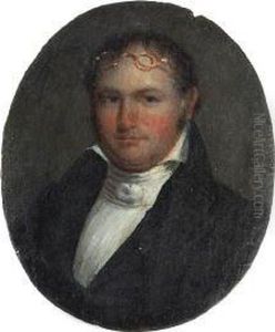 Portrait Of A Man With Glasses On Forehead