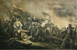 The Battle At Bunker's Hill, Near Boston. June 17 by John Trumbull