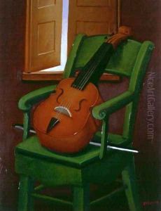 Violin On A Chair