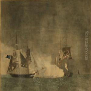 Orlogs-briggen Lougen Under Commando Af Premier=lieutenantwulff by Niels Truslew