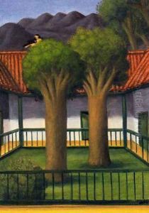 El Patio I by Fernando Botero