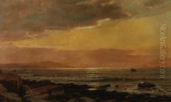 Sunrise Over Rocky Coast - view 1