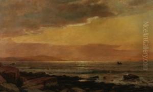 Sunrise Over Rocky Coast by Dwight William Tryon