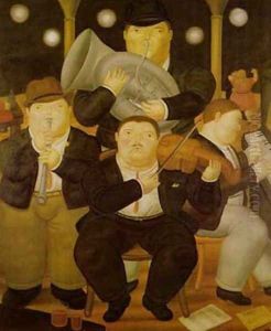 Four Musicians by Fernando Botero