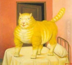 The Cat 1994 by Fernando Botero