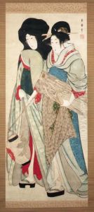 Geisha And Attendant
Hanging Scroll; Ink And Color On Paper by Kitagawa Tsukimaro