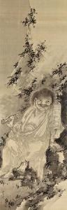 Kanzan And Jittoku by Kano Tsunenobu