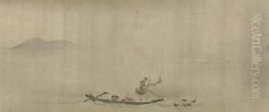 Landscape With Mount Fuji by Kano Tsunenobu
