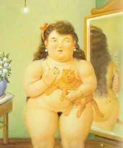 Woman with a Cat 1995