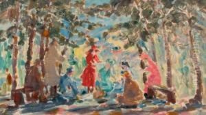 French Scene by Marie Anne Tuck
