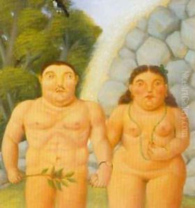 The Couple 1994 by Fernando Botero