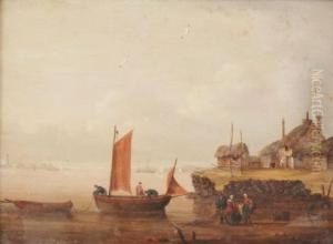 Unloading Fishing Boat by John Wallace, Tucker Jnr.