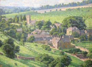 Naunton, Cotswold Village by John Wallace Tucker