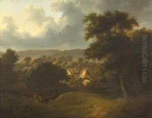 A Cotswold Village by John Wallace Tucker