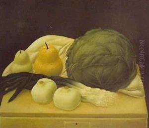 Still Life With Cabbage 1967 by Fernando Botero