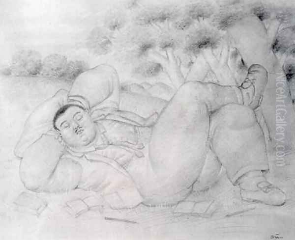 Man Resting Hombre Descansando - view 1