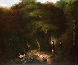 Gentleman Shooting In A Forest by Joseph Thomas Tuite