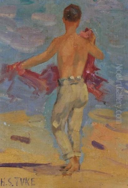 Boy On A Beach - view 1