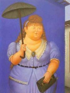 Woman with Umbrella 1995