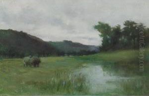 Landscape With Hay Wagon by Sydney Strickland Tully