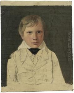 Bildnis Eines Knaben, En Face by Hermann Aug. Theodor Tunica
