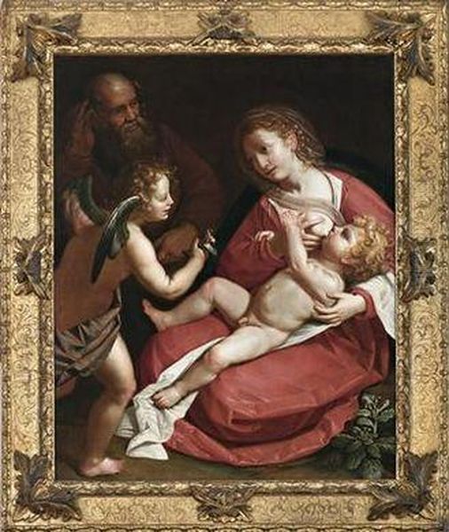 The Holy Family With An Angel - view 1