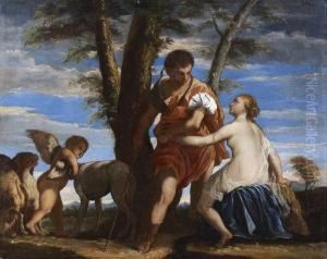 Venus Et Adonis by Alessandro Turchi