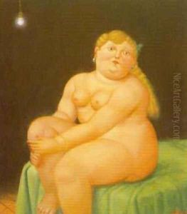 Woman Seated on Bed 1996