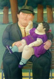 In the Parc by Fernando Botero