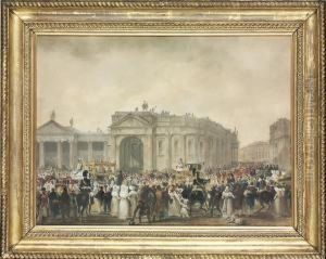 King George Iv At College Green by William Turner Delonde