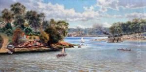 on The Parramatta River Near Gladesville (1897)