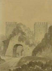 City Gate In North Italy by Joseph Mallord William Turner