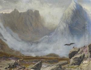 Loat O'corry And Hart O'corry Near The Highest Peaks Of The Cuchullins, Isle Of Skye. by William Turner