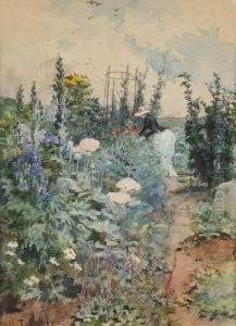 Jeune Femme Cueillant Des Fleurs thumbnail