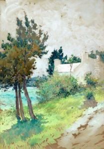 Haus Am Sommerlichen Seeufer by Ross Sterling Turner