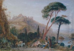 Gengano On The Lake Of Nemi by William Eddowes Turner