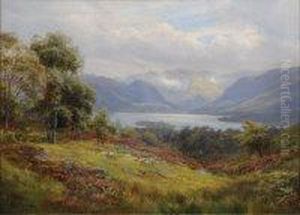 Summer - Noon Derwent Water
And Scawfell by William Lakin Turner