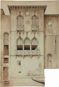 Etude D'une Maison Sur Le Grand Canal A Venise by Lancelot Theodore Turpin De Crisse