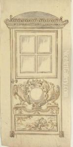 A Design For A Palanquin With Marquess' Coronet And Acoat-of-arms