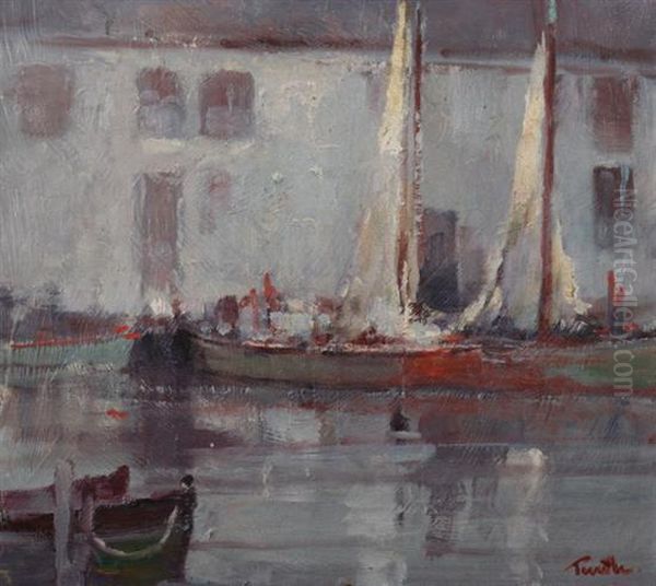 Harbor With Sailboats - view 1