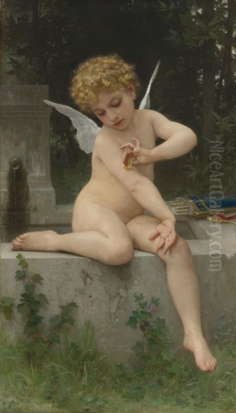 L'Amour au Papillon (Cupid with a Butterfly) - view 1